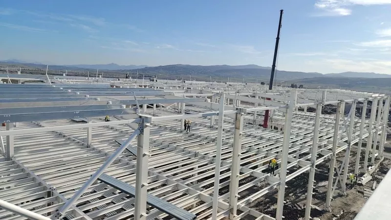 Multi Layer Steel Construction Industrial Workshop